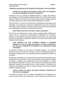 Diferentes concepciones de la Filosofía de la Educación y de sus funciones