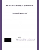 Administracion de operaciones. La planeacion de operaciones