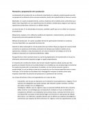 Planeación y programación de la producción