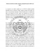 Entorno económico mundial, recesión y perspectivas para el 2021 en el Perú