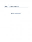 Práctica 4: Calor específico