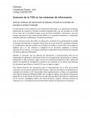AVANCES DE LA TGS EN LOS SITEMAS DE INFORMACION
