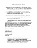 Estatuto epistemológico de la pedagogía