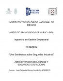 Administracion de la Salud y Seguridad Ocupacional