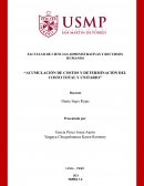 Acumulación de costos y determinación del costo total y unitario