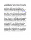 FUERZA ELECTROMOTRIZ INDUCIDA EN UNA MÁQUINA ELEMENTAL DE CORRIENTE ALTERNA