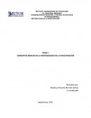 CONCEPTOS BÁSICOS EN LA METODOLOGÍA DE LA INVESTIGACIÓN