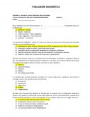 EVALUACIÓN DIAGNÓSTICA