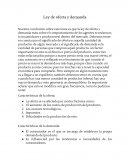 Ley de oferta y demanda