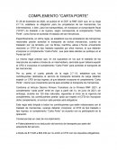 COMPLEMENTO “CARTA PORTE”