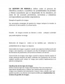 LA GESTION DE RIESGO