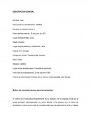 Informe sobre un caso psicologico