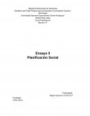 Los Basamentos teóricos de la planificación social
