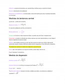 Probabilidad (Medidas de Tendencia Central, Medidas de Dispersión, Distribuciones de Frecuencias, Espacios Muestrales, Variable Aleatoria, Esperanza y Varianza )