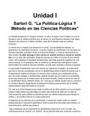 La política - lógica y método en las ciencias políticas