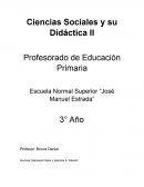 Informe Ciencias Sociales y su Didáctica