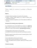 Análisis de secuencias de enseñanza en Educación Primaria