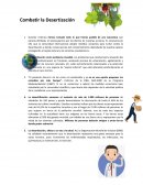COMBATIR LA DESERTIZACIÓN