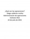 ¿Qué son las operaciones?