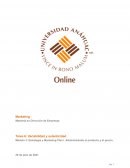 Estrategia y Marketing Plan I. Administrando el producto y el precio