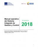 Manual operativo del Sistema Integrado de Gestión y Control
