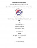 IMPACTO DE LA CRISIS ECONÓMICA Y FINANCIERA DE 2008