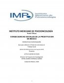 CONSECUENCIAS SOCIALES DE LA PROSTITUCION EN MEXICO