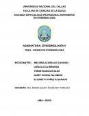 RIESGO EN EPIDEMIOLOGIA
