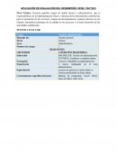 Aplicación de evaluación de desempeño