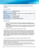 Fenómenos económicos en los procesos productivos de la sociedad