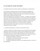 La concepcion causal del delito