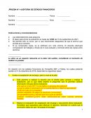PRUEBA N°1 AUDITORIA DE ESTADOS FINANCIEROS