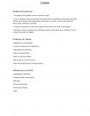 Calidad Atributos del producto