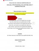 Estructura financiera y la influencia del control interno empresarial en Lima Norte en la actualidad