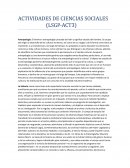 Actividades de ciencias sociales
