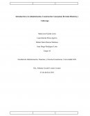 Introducción a la Administración, Construcción Conceptual, Revisión Histórica y Liderazgo
