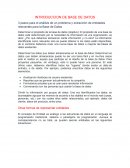 Introducción base de datos