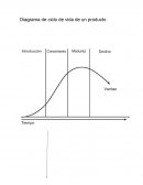 Diagrama de ciclo de vida de un producto