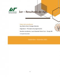 Principios de programación. Página 1