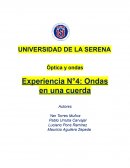 Óptica y ondas Experiencia N°4: Ondas en una cuerda