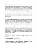 El conocimiento de la masa de un átomo
