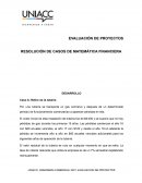 RESOLUCIÓN DE CASOS DE MATEMÁTICA FINANCIERA. Caso A: Retiro de la tubería