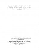 DIAGNÓSTICO Y PRESENTACIÓN DE LA AUDITORIA ADMINISTRATIVA DE ACUERDO CON EL ANÁLISIS FACTORIAL