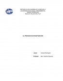 EL PROCESO DE INVESTIGACIÓN
