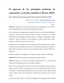 El aguacate de los principales productos de exportación y su ayuda económica a México. (2019)