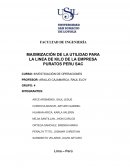 MAXIMIZACIÓN DE LA UTILIDAD PARA LA LINEA DE KILO DE LA EMPRESA PURATOS PERU SAC