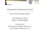 CONTABILIDAD Y COSTOS ADA #1 - ACTIVO Y PASIVO