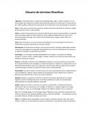 Glosario de términos filosóficos