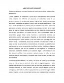 ¿Que nos hace humanos?