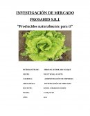INVESTIGACIÓN DE MERCADO PROSAHID S.R.L “Producidos naturalmente para ti”
